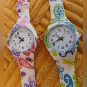 Women's Silicone Printed Designer style Rubber Band Watch